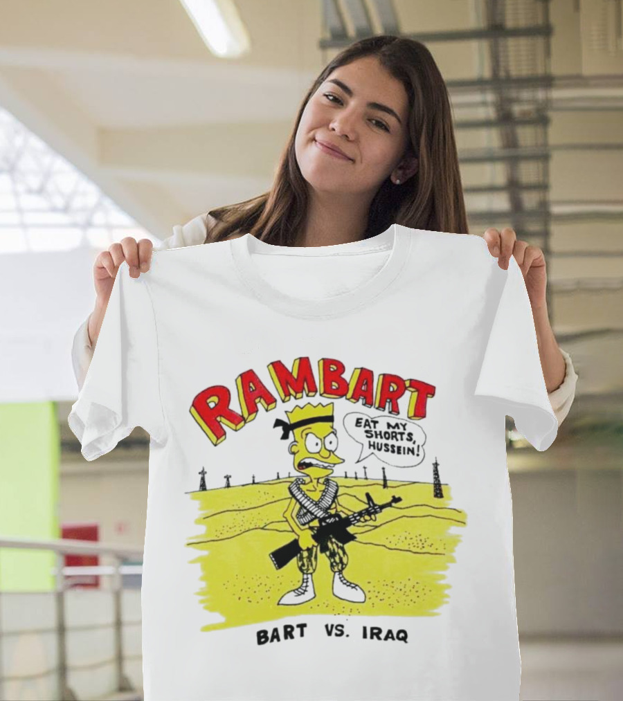 Ram Bart Eat My Shorts Hussein Bart vs. Iraq T-Shirt