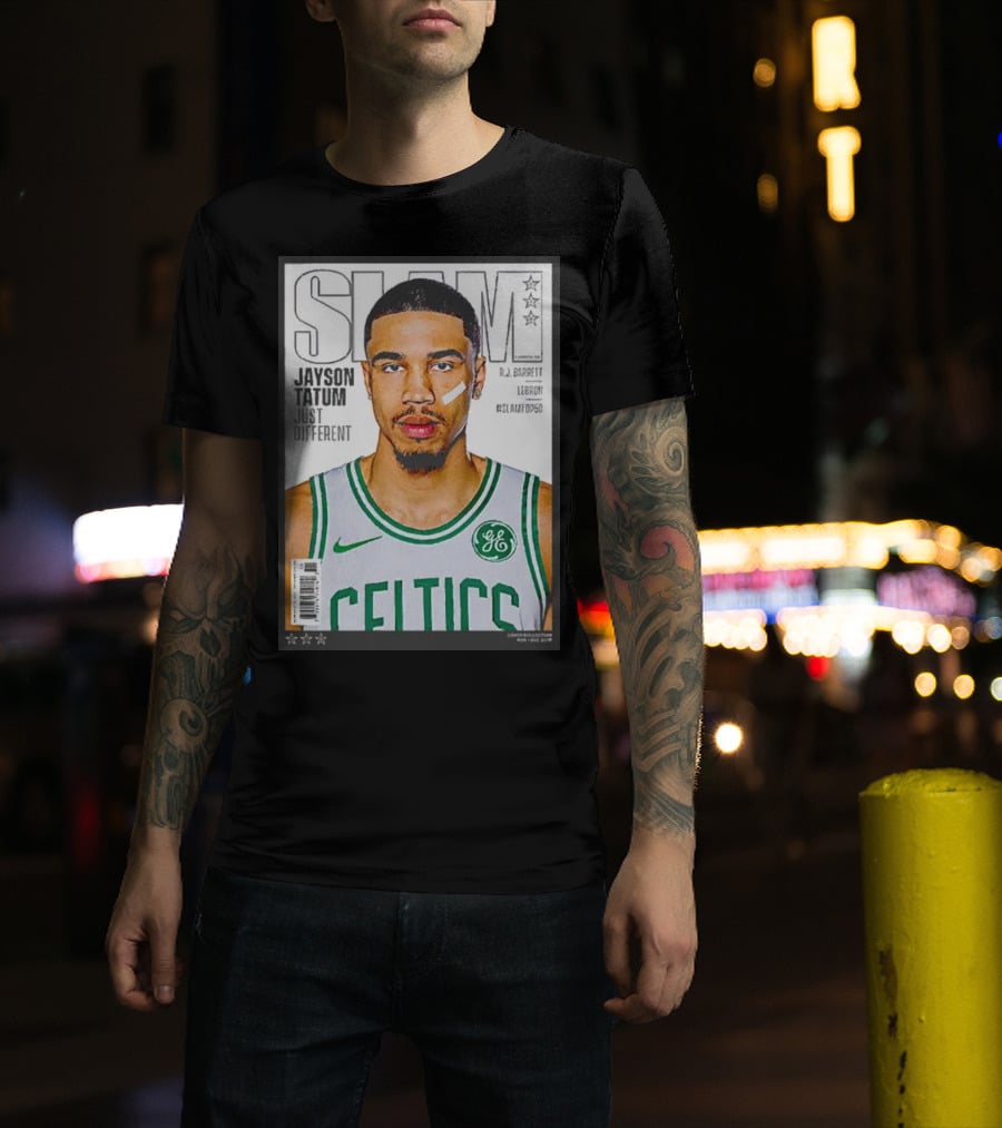 Slam Jayson Tatum Just Different Celtics Cover NBA Basketball Star T-Shirt
