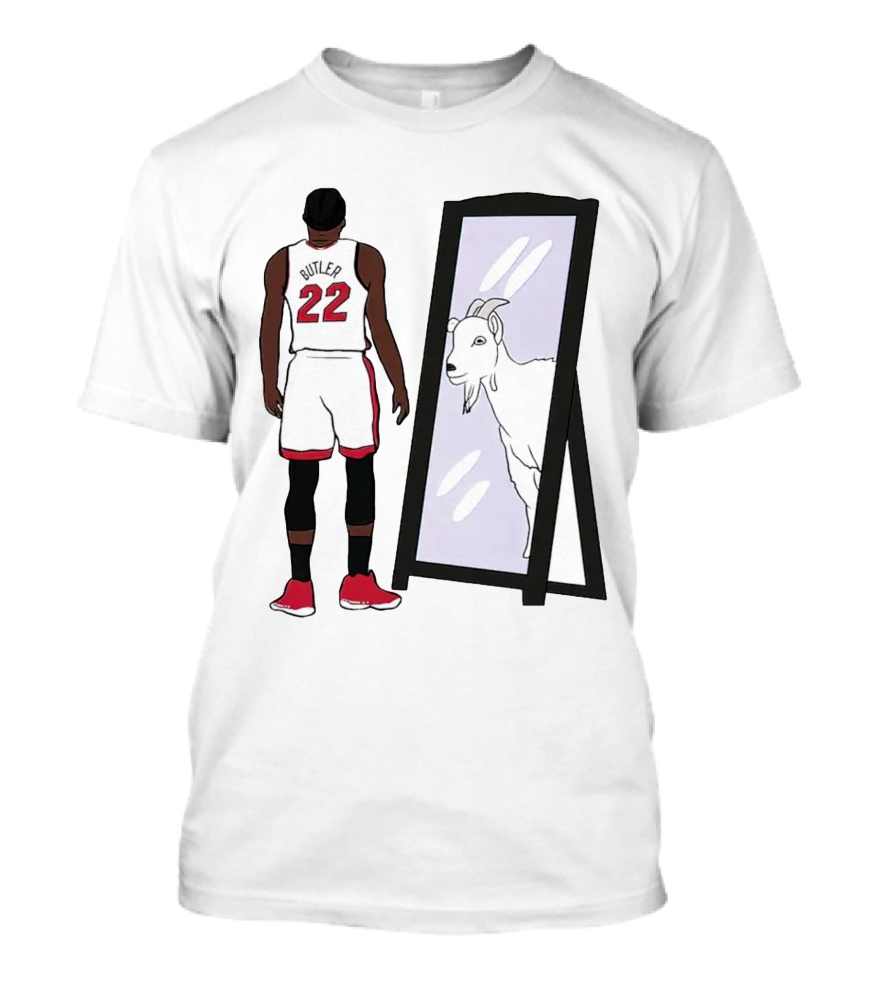 Jimmy Butler 22 Mirror Reflection Goat T-Shirt