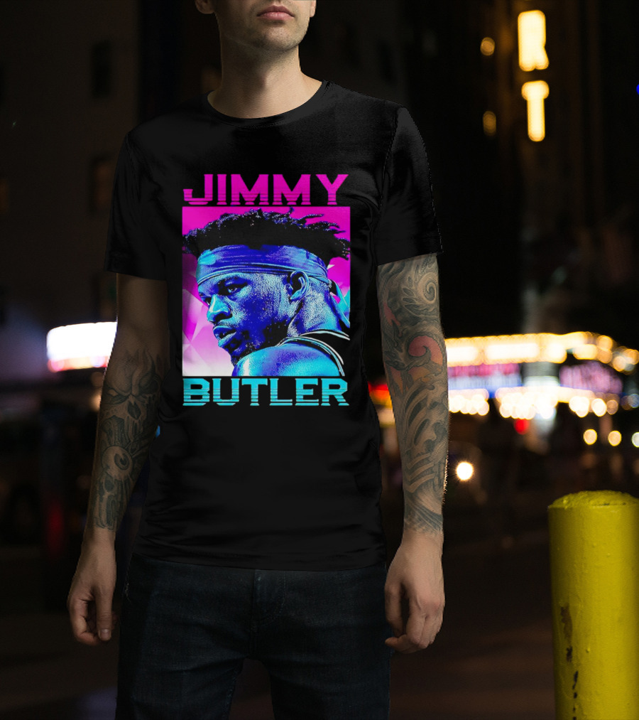 Jimmy Butler Retro Neon T-Shirt