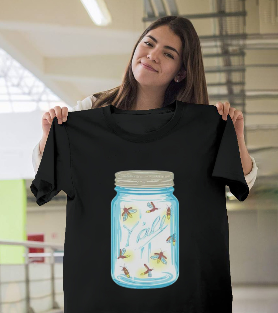 Y’all Kyforky Fireflies in Mason Jar T-Shirt