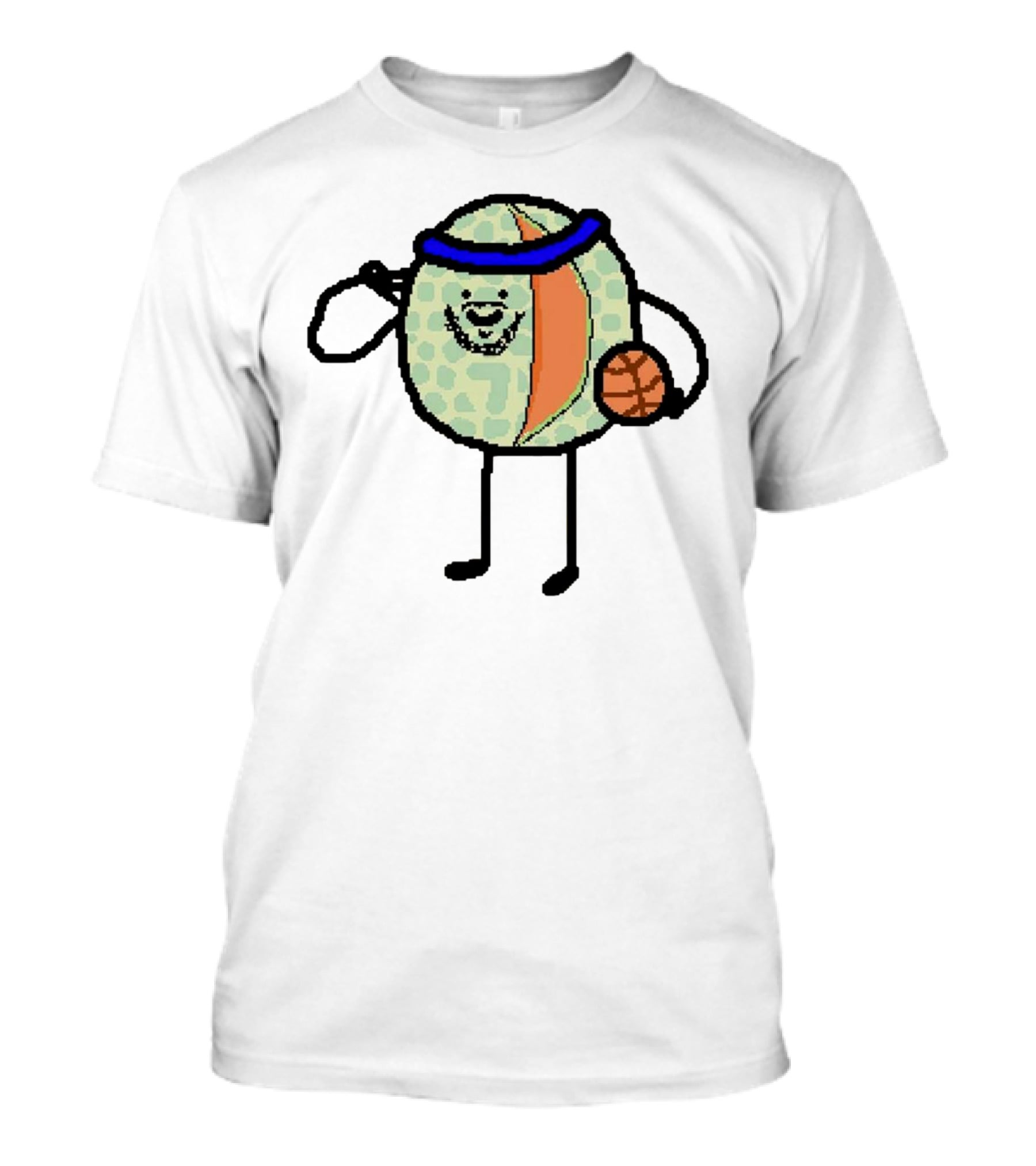 Carmelon Anthony Melon Basketball Figure With Blue Headband And Ball T-Shirt