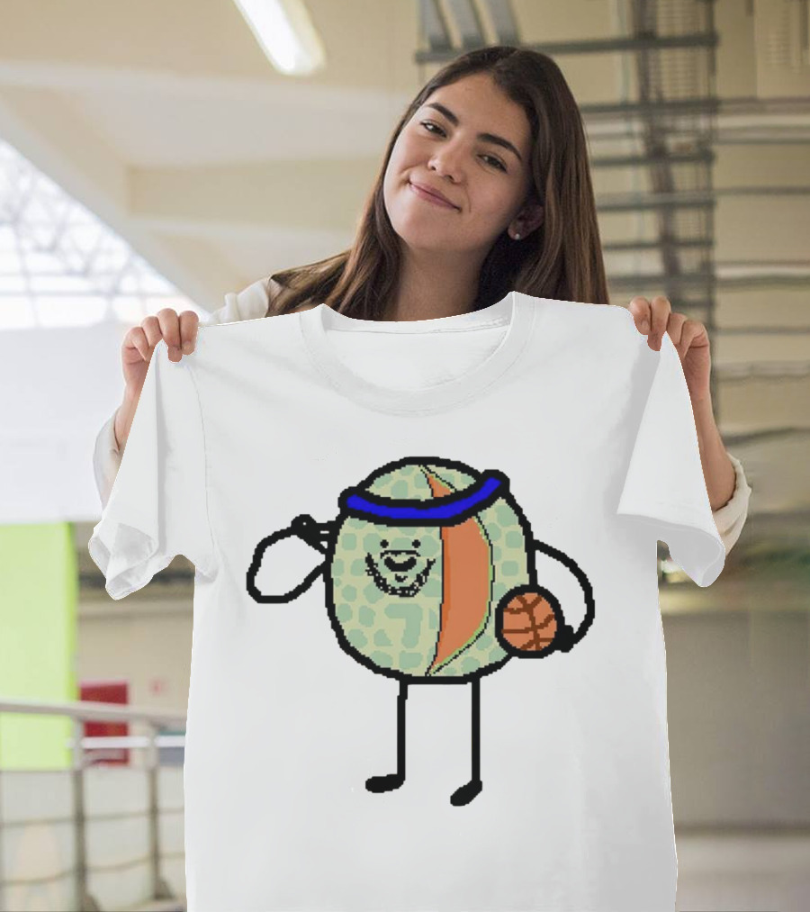 Carmelon Anthony Melon Basketball Figure With Blue Headband And Ball T-Shirt
