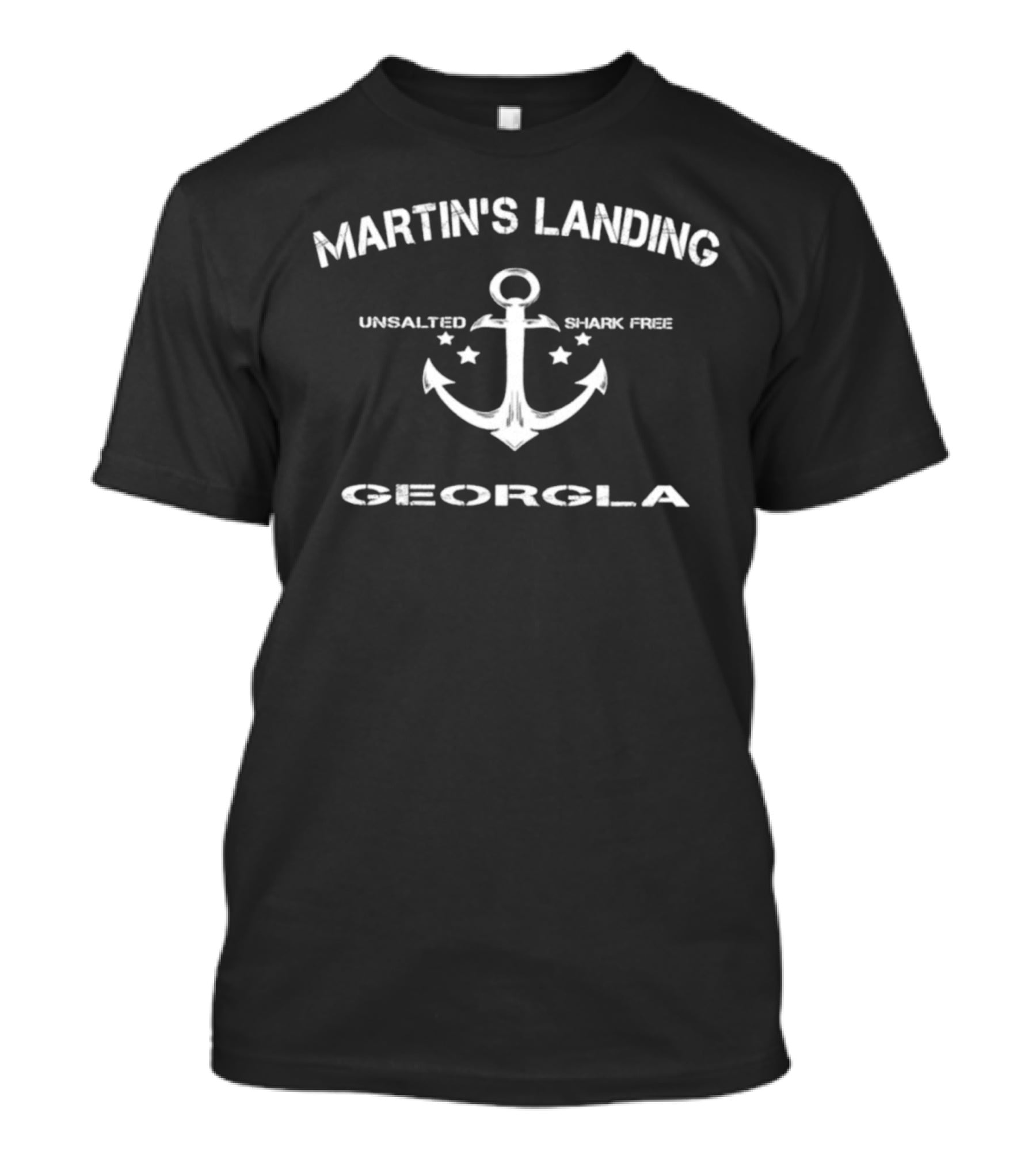 Martin's Landing Georgia Unsalted Shark Free Anchor T-Shirt