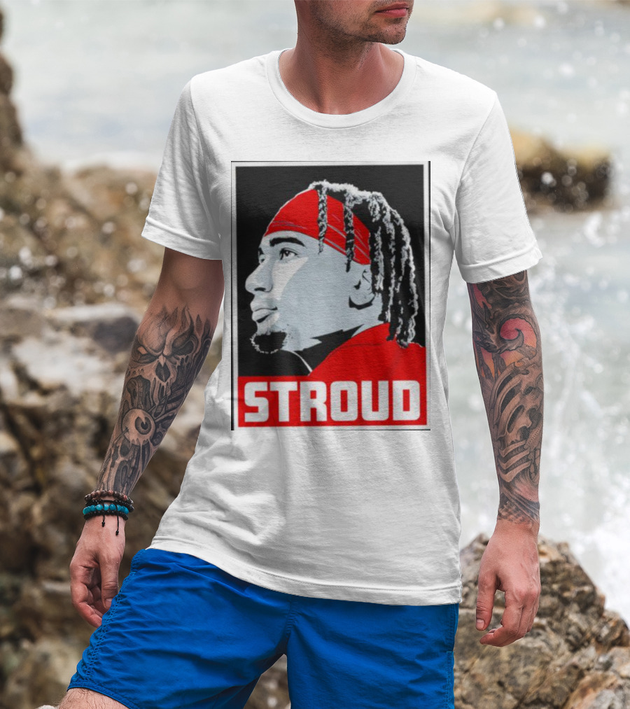 C.J. Stroud Ohio State Buckeyes Portrait Stroud T-Shirt