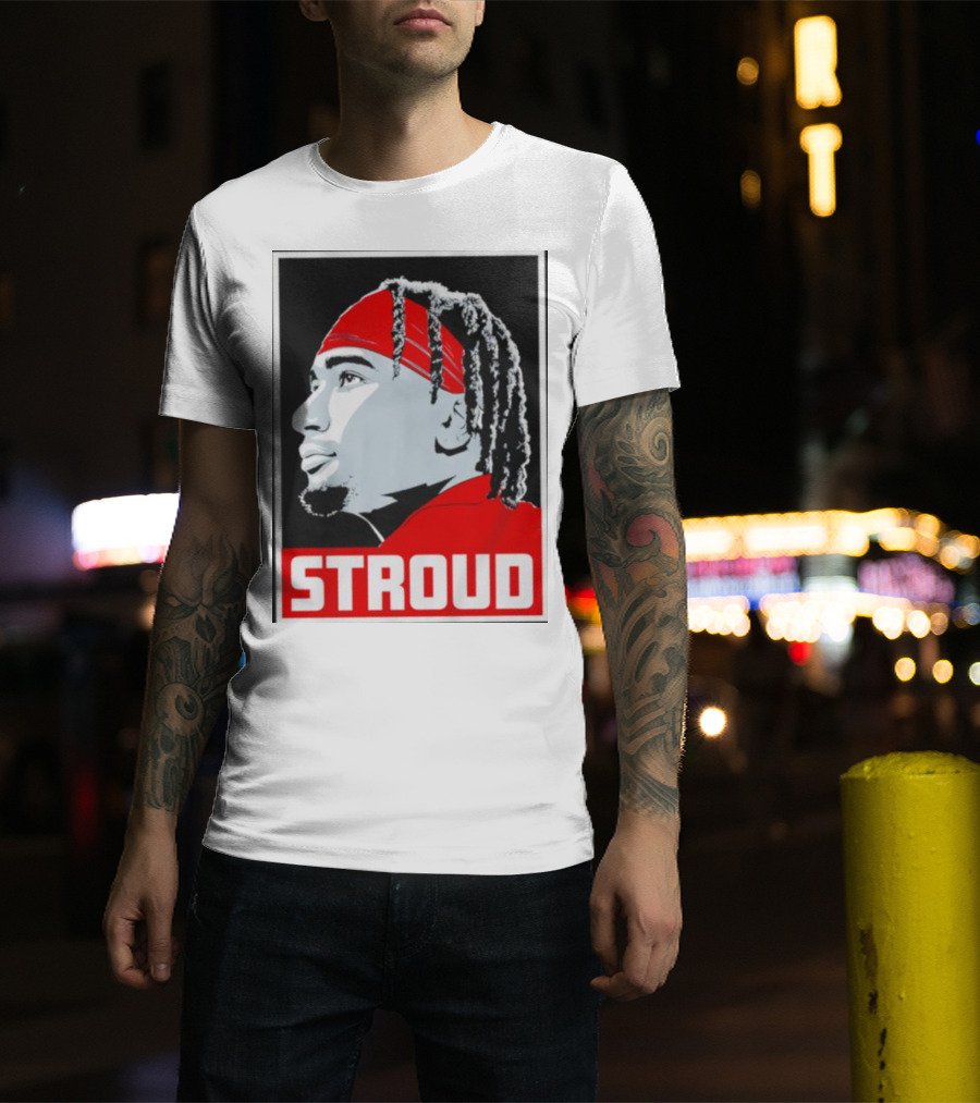 C.J. Stroud Ohio State Buckeyes Portrait Stroud T-Shirt