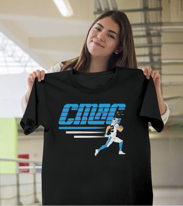 C-Mac Christian McCaffrey Running Carolina Panthers T-Shirt