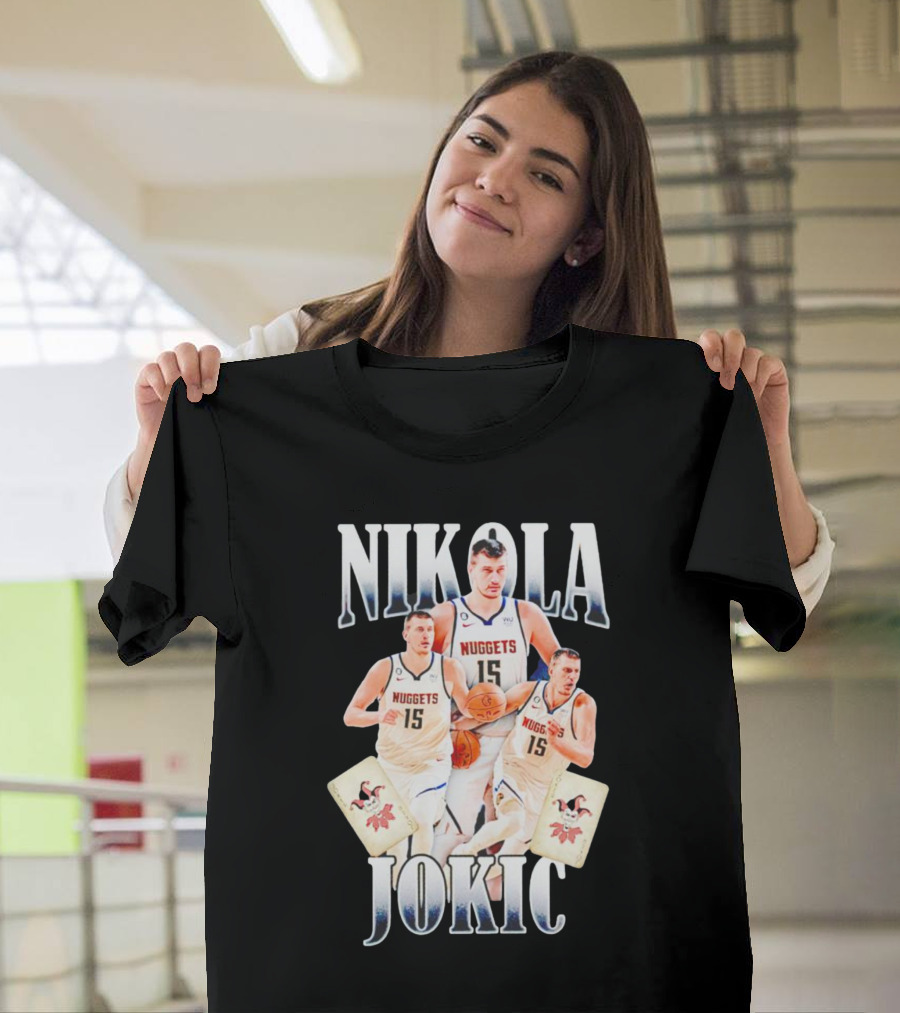 Nikola Jokic Nuggets NBA Joker Playing Cards T-Shirt
