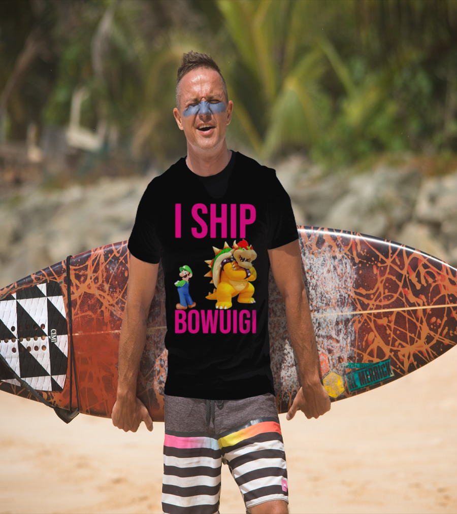I Ship Bowuigi Super Mario Luigi Bowser T-Shirt
