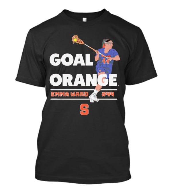 Syracuse Orange Emma Ward #44 Goal Orange Lacrosse T-Shirt