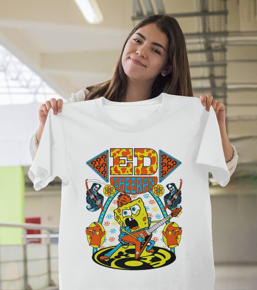 Ed Sheeran Spongebob Rock Band Fusion T-Shirt