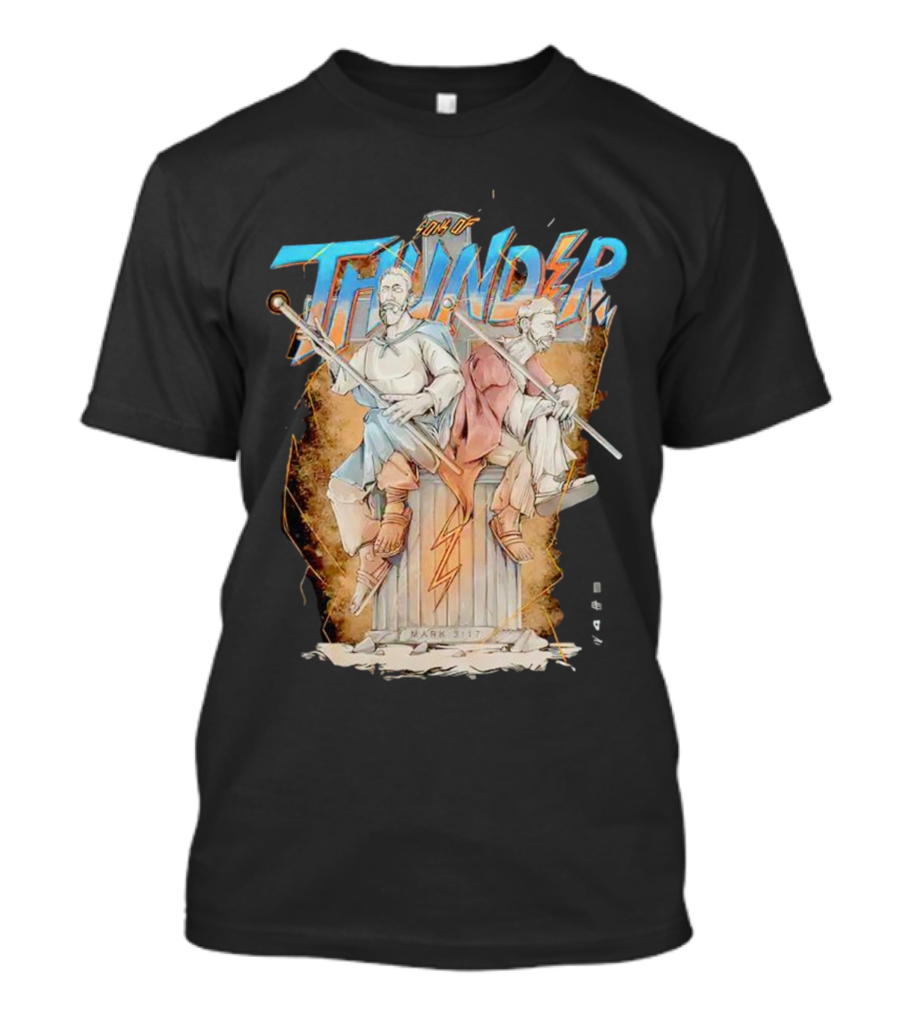 Sons Of Thunder Mark 3:17 Lightning And Warriors T-Shirt