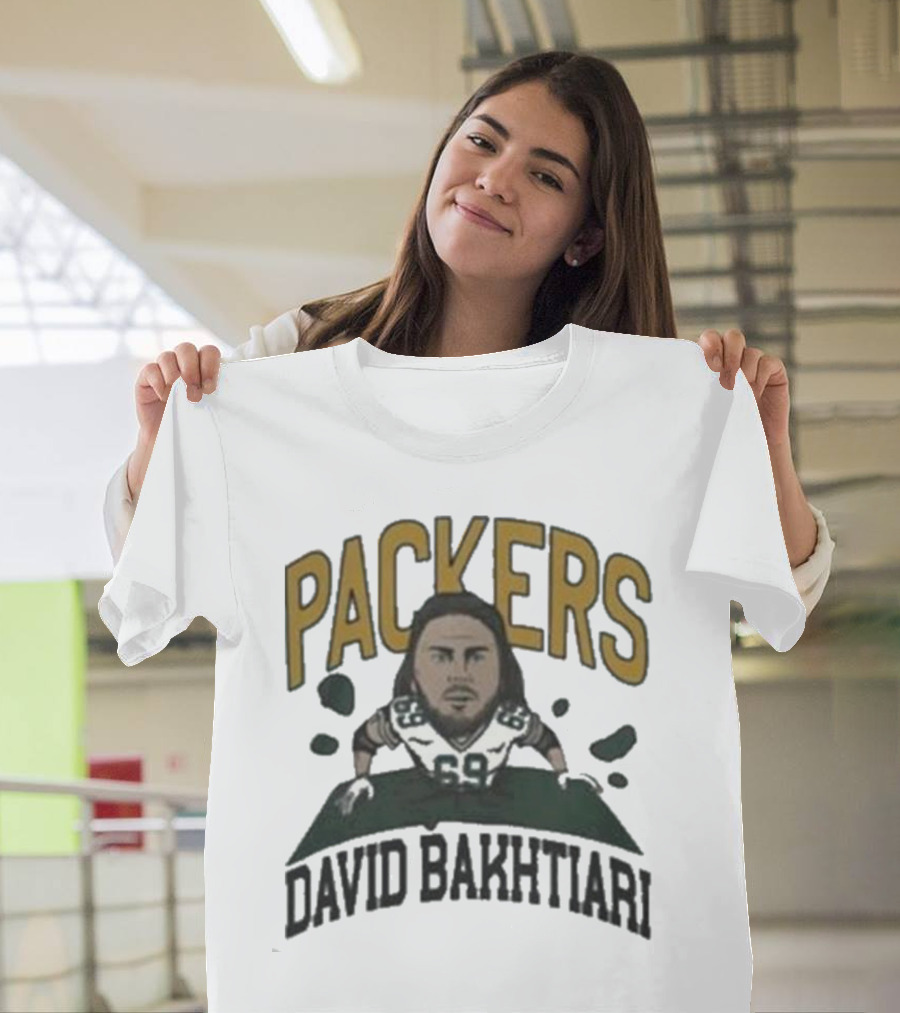 Packers David Bakhtiari Caricature T-Shirt