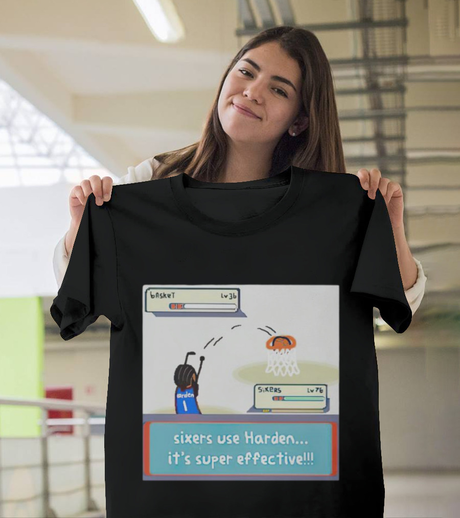 Sixers Use Harden It's Super Effective Basketball Reference T-Shirt