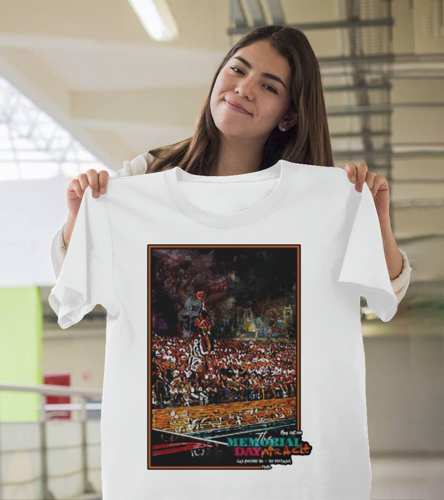 Game-Winning Shot May 1999 Memorial Day Miracle Spurs Basketball T-Shirt
