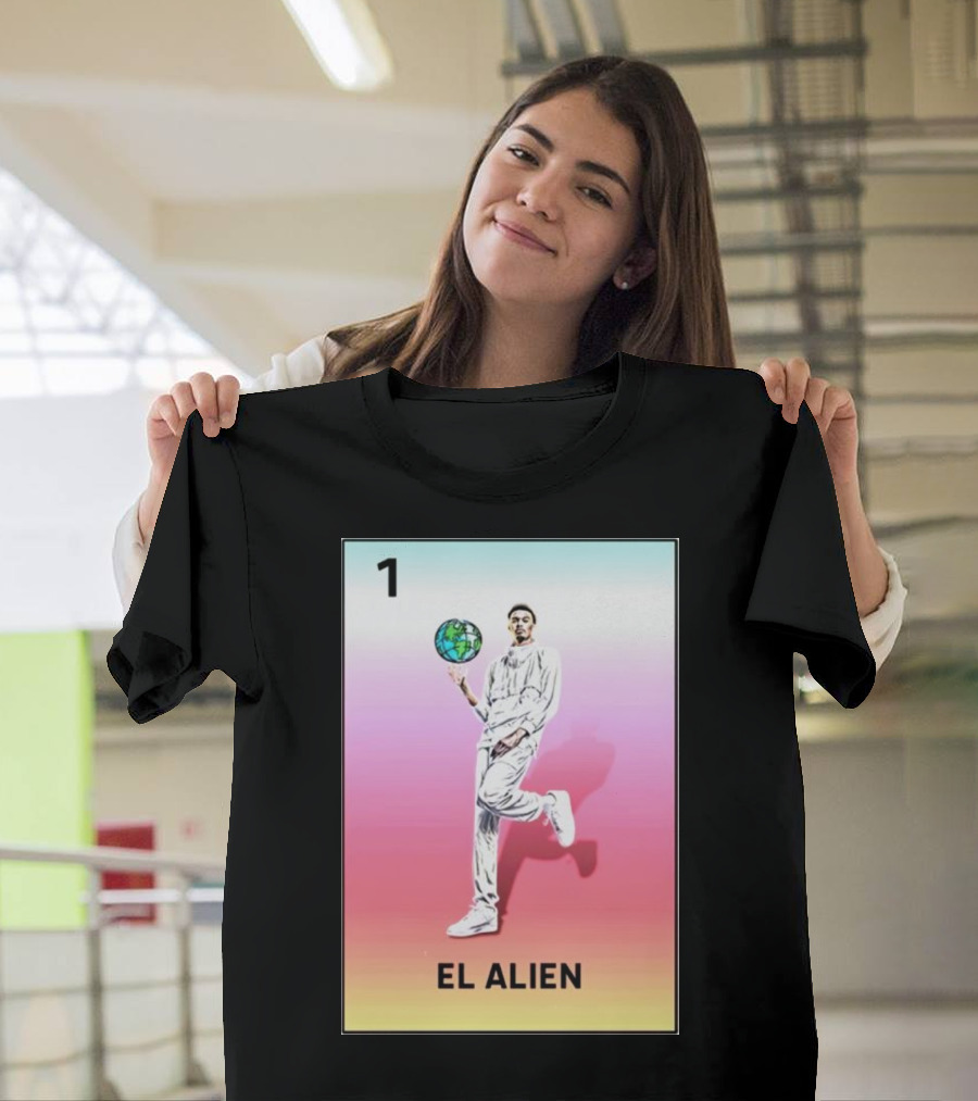 1 El Alien Basketball Earth Ball T-Shirt