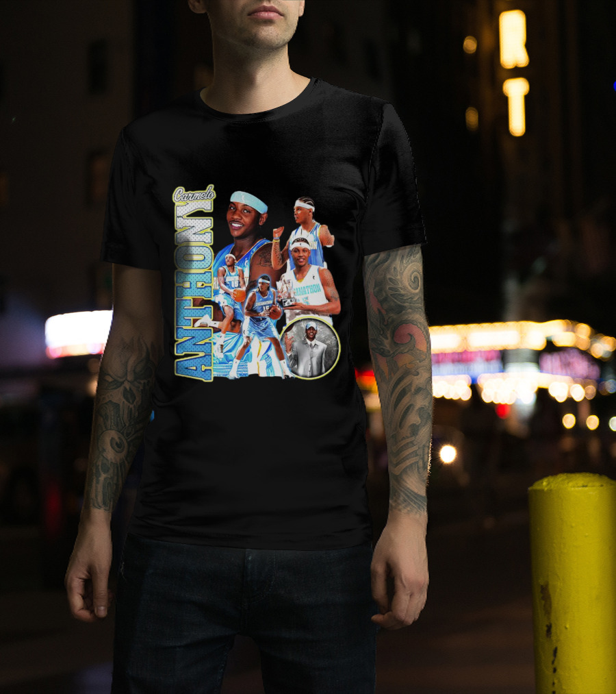 Carmelo Anthony Denver Basketball Legend T-Shirt