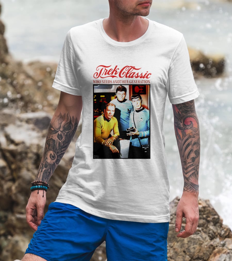Star Trek Classic Who Needs Another Generation Vintage Crew Image T-Shirt