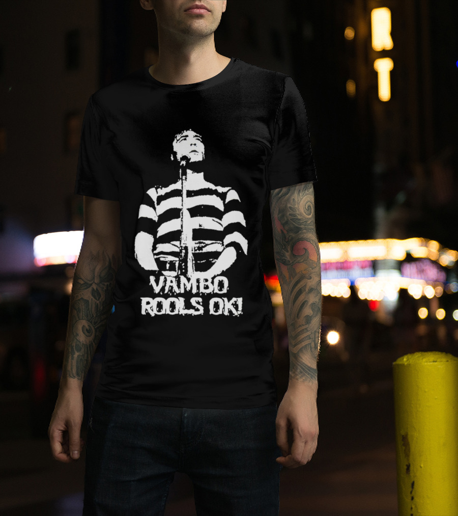 Vambo Rools OK Robert Smith Wore A Vambo Rools Striped T-Shirt