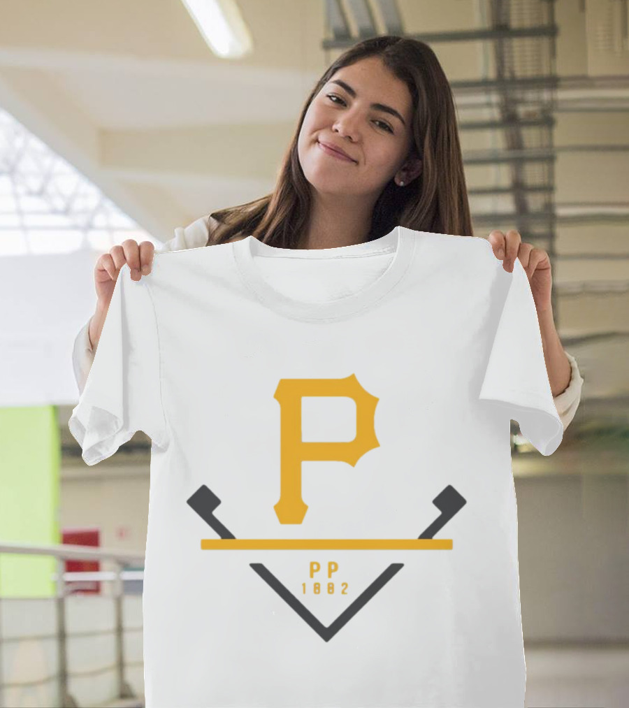 Pittsburgh Pirates P PP 1882 Baseball T-Shirt