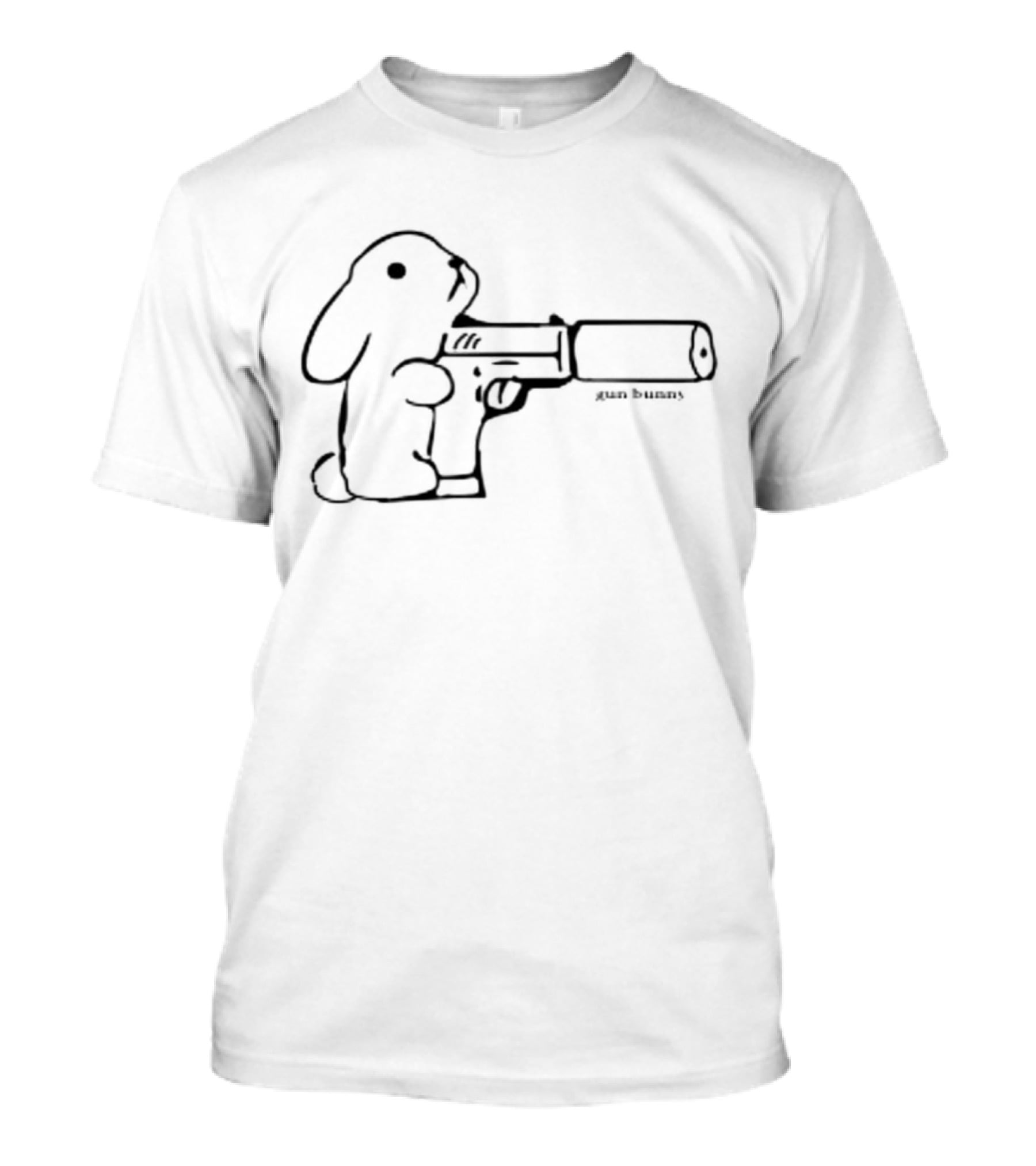Gun Bunny Holding A Gun T-Shirt