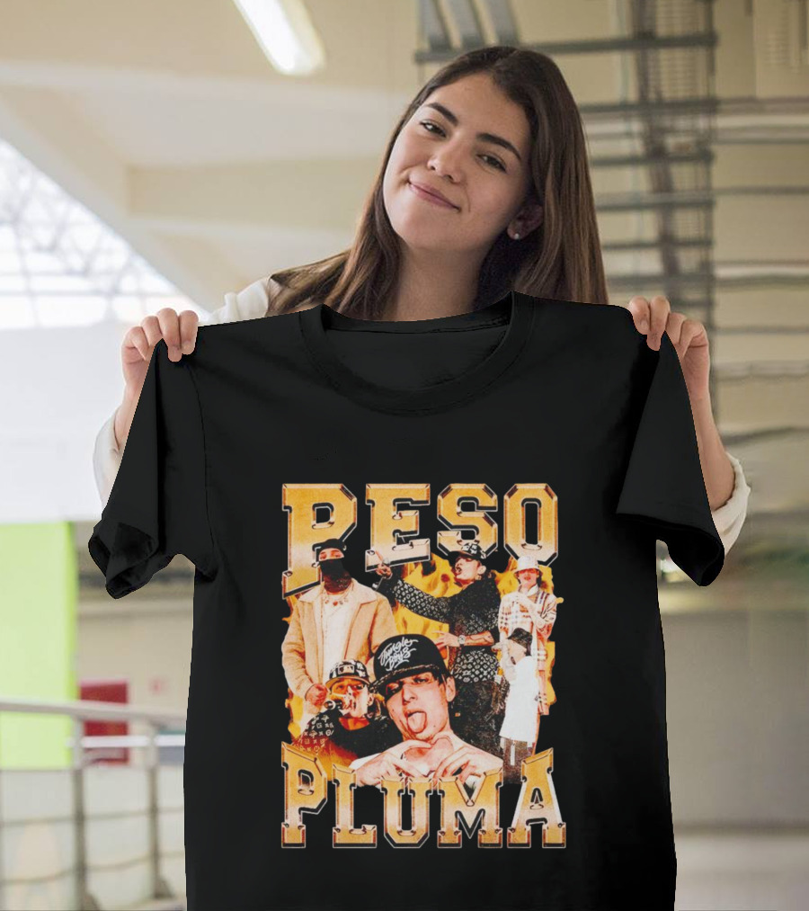 Peso Pluma Collage with Urban Streetwear T-Shirt