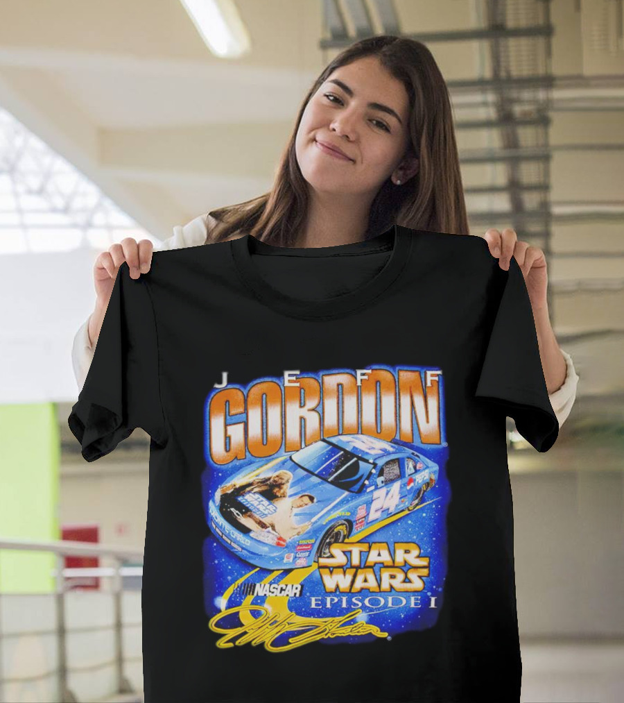 Jeff Gordon NASCAR Star Wars Episode I Racing Car 24 T-Shirt
