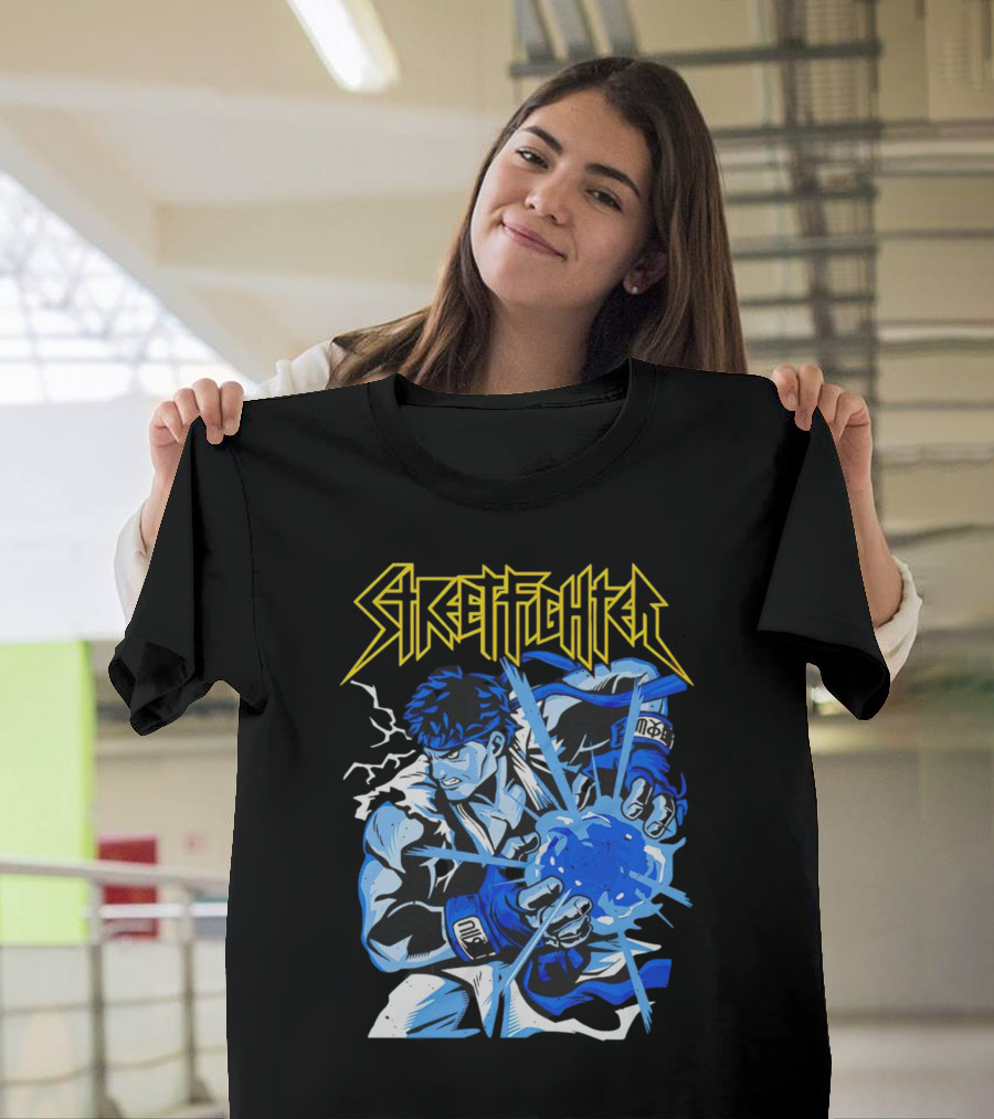 Street Fighter World Warrior Iconic Energy Blast T-Shirt