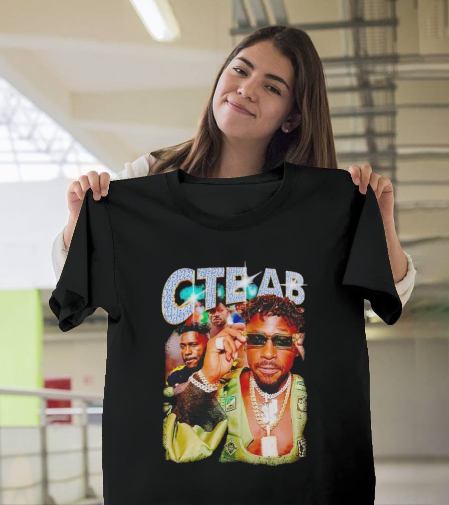CTE AB Antonio Brown Vibrant Portrait With Sunglasses And Jewelry T-Shirt