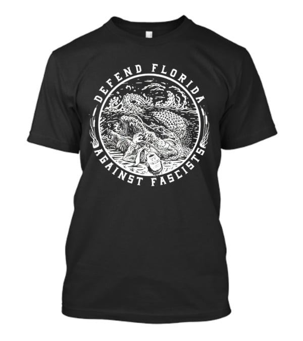 Defend Florida Against Fascists Alligator T-Shirt