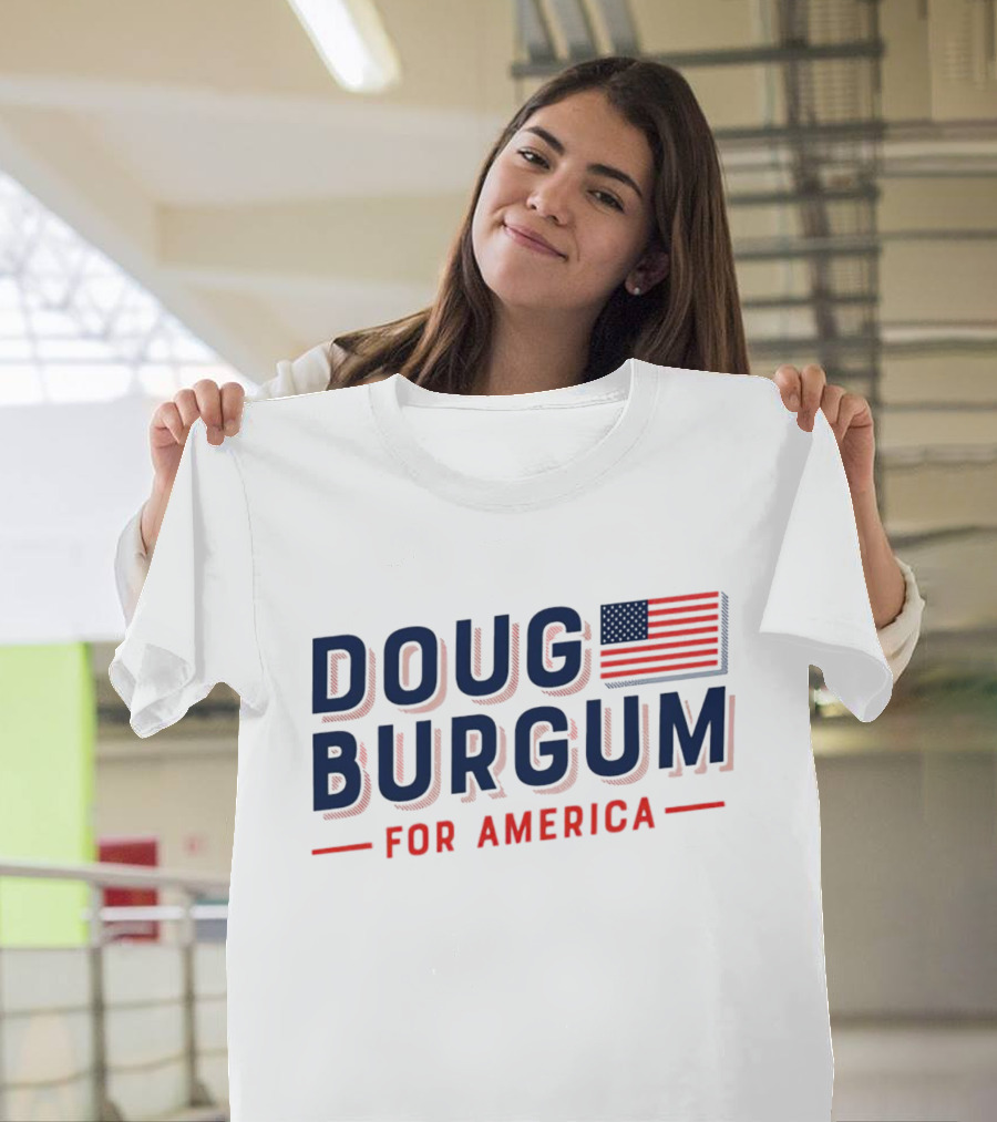 Doug Burgum For America Flag T-Shirt