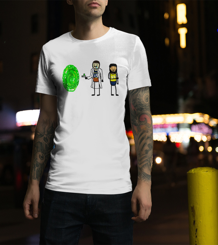 Rick-ola Jokic And Jamal Morty Denver 15 27 Portal T-Shirt
