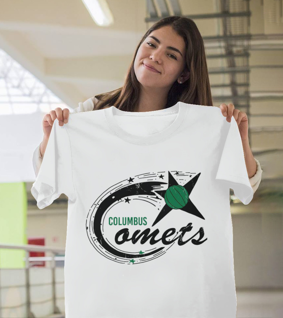 Columbus Comets Basketball Star T-Shirt