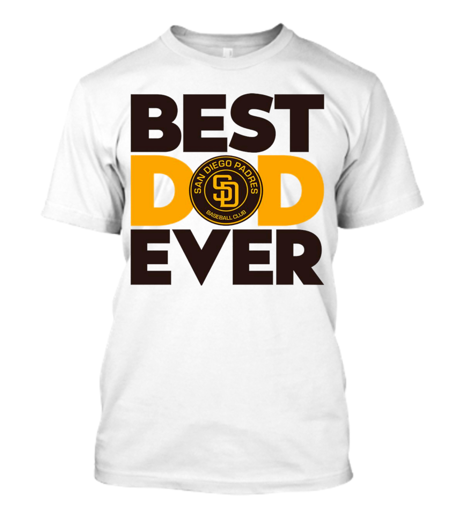 Best Dad Ever San Diego Padres Baseball Club T-Shirt