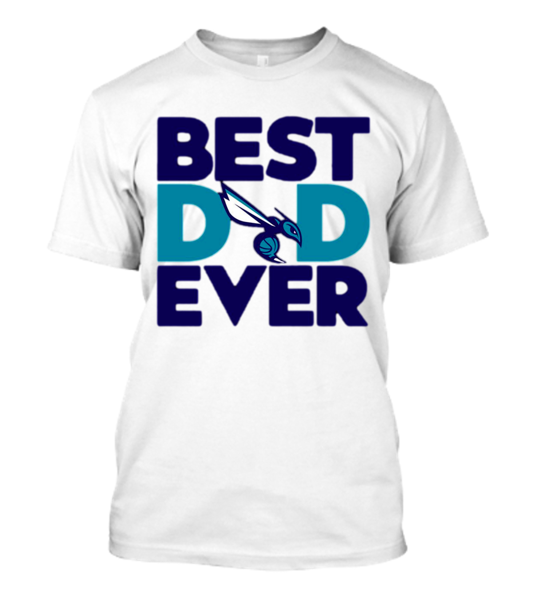 Best Dad Ever NBA Charlotte Hornets Father's Day Fan T-Shirt