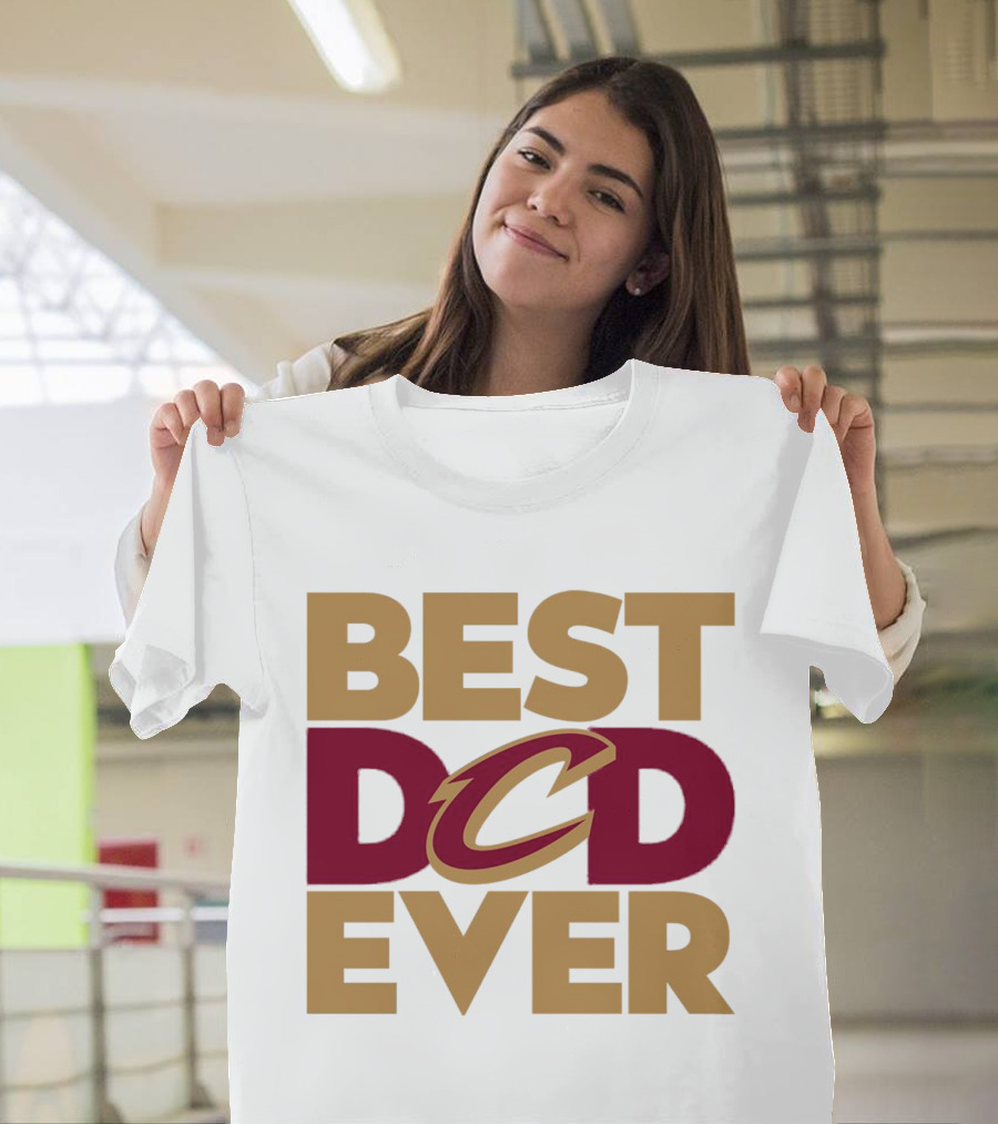 Best Dad Ever Cleveland Cavaliers NBA T-Shirt