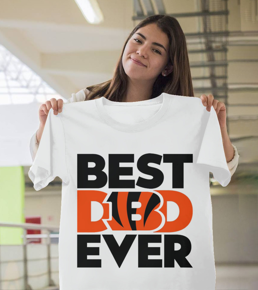 Best Dad Ever NFL Cincinnati Bengals T-Shirt