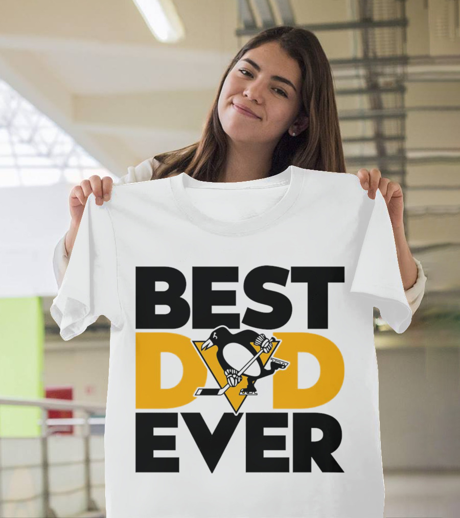 Best Dad Ever NHL Pittsburgh Penguins T-Shirt