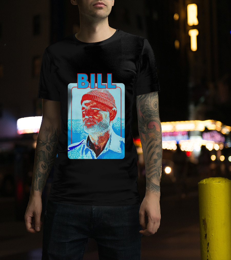 Bill Murray Steve Zissou Blue Red T-Shirt