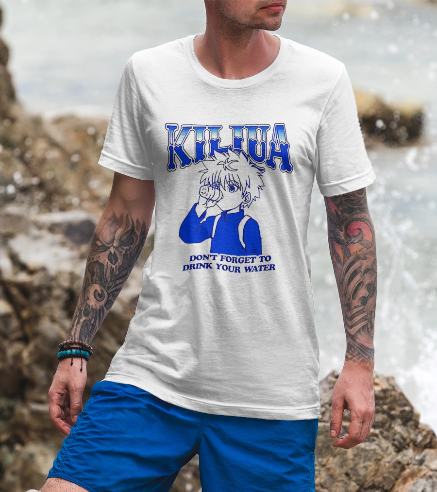 Killua Don't Forget To Drink Your Water T-Shirt