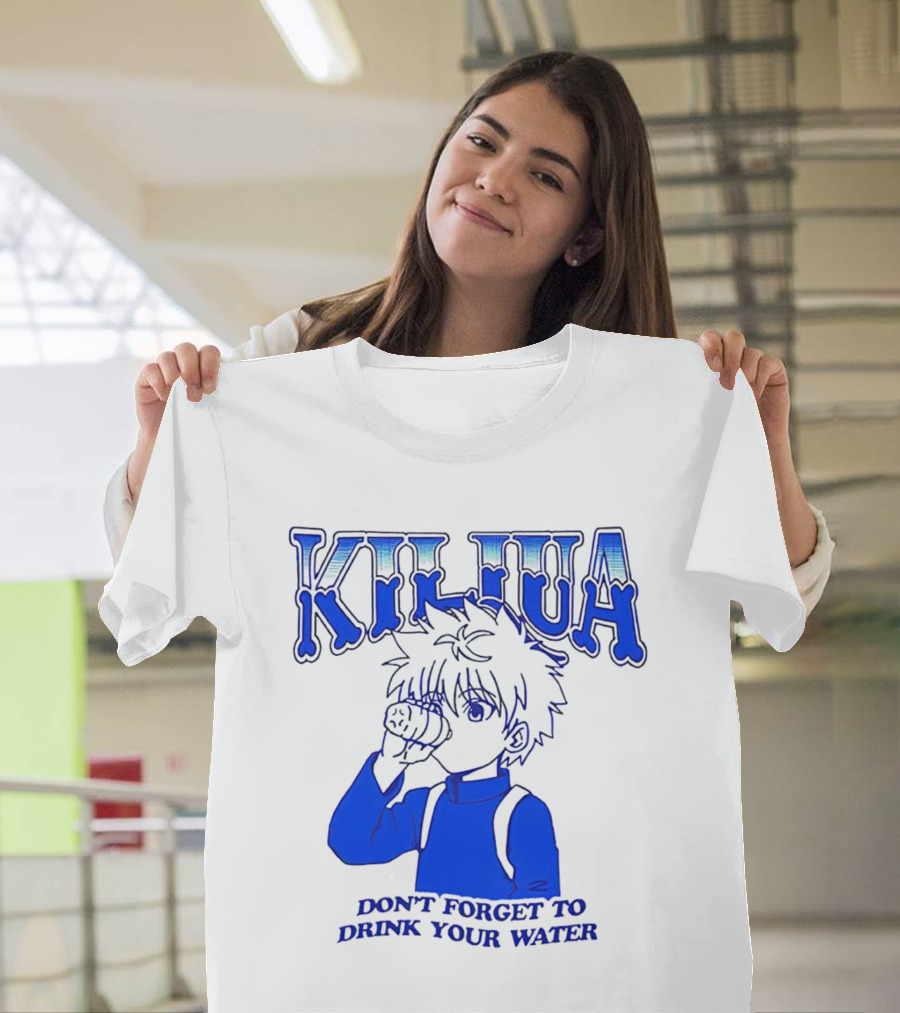 Killua Don't Forget To Drink Your Water T-Shirt