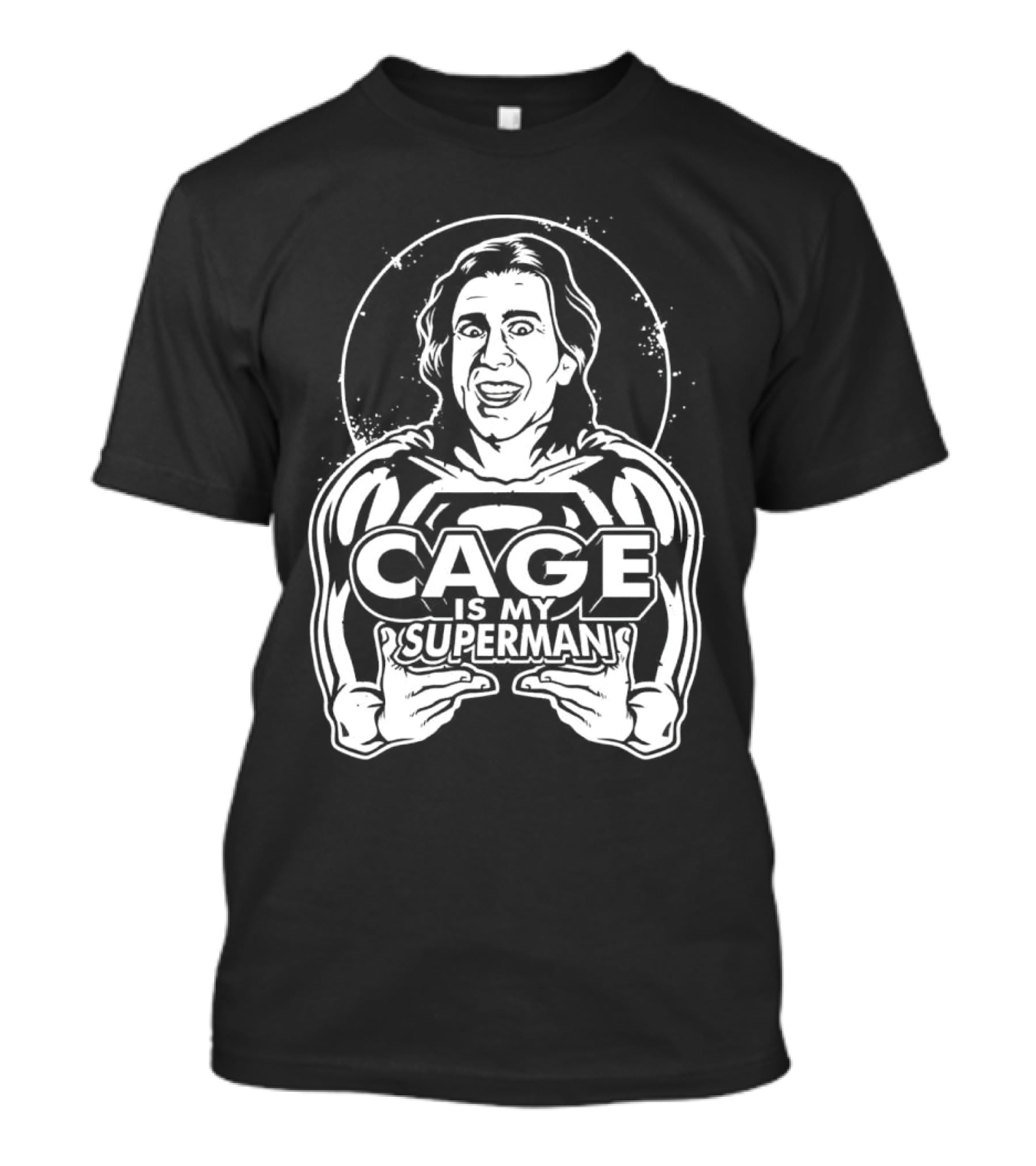 Cage Is My Superman Nicolas Cage Iconic Superman Mashup T-Shirt