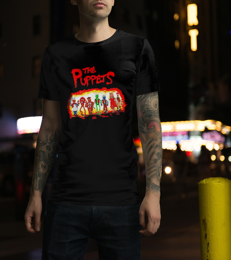 The Puppets Walking In Colorful Lineup T-Shirt