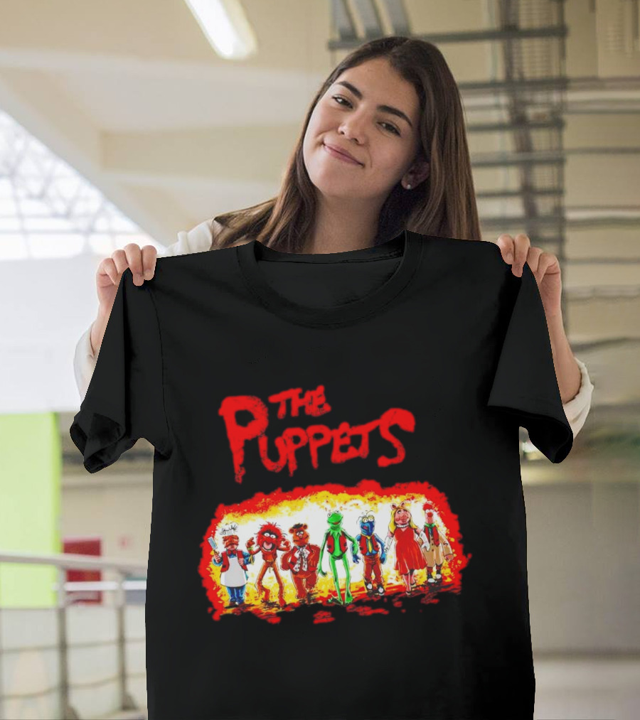 The Puppets Walking in Colorful Lineup T-Shirt