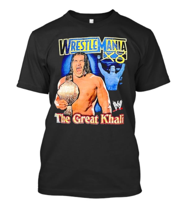 WrestleMania X8 The Great Khali WWE Champion Iconic T-Shirt