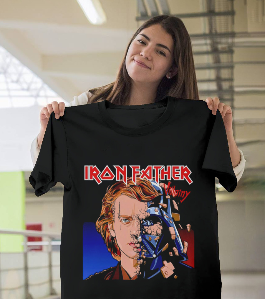 IRON FATHER Villainy Darth Vader T-Shirt