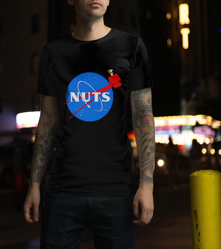 Snoopy Space Nuts NASA Parody Astronaut Adventure T-Shirt