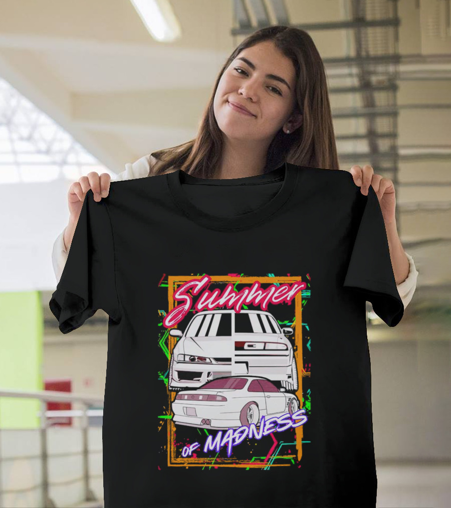 Summer Of Madness Racing Cars Neon T-Shirt