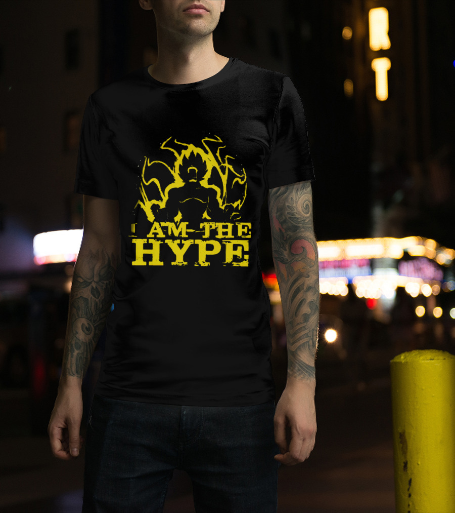 Vegeta I Am The Hype Super Saiyan Yellow Aura T-Shirt