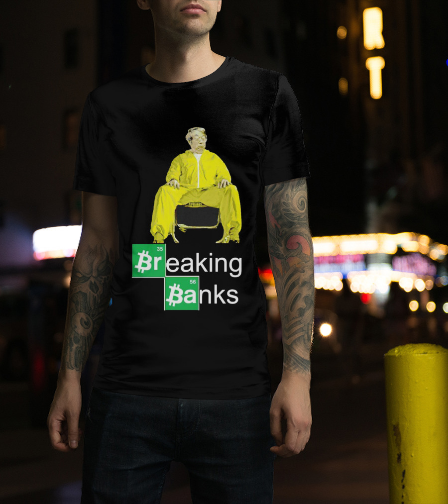 Breaking Banks Bitcoin Chemistry Suit T-Shirt